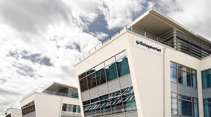 Exteriör av Bolagsverkets kontor