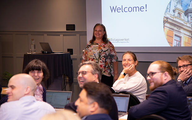 Sveriges generaldirektör Annika Stenberg hälsar alla välkomna till Nordic Business Registers Conference.