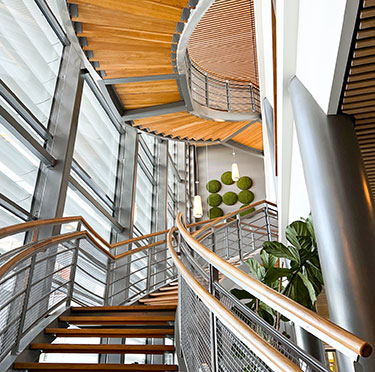 Trapphuset i Bolagsverkets lokal.